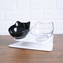 Image of Cat Double bowl cat food bowl anti vomiting pet bowl elevated cat bowl
