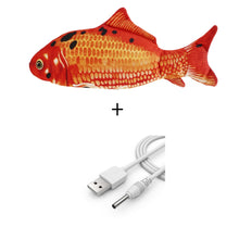 Image of Electric Cat Toy 3D Fish USB Charging Simulation Fish Interactive Cat Toys for Cats Pet Toy cat supplies juguetes para gatos