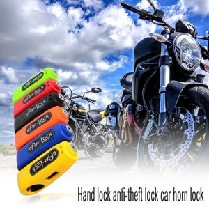 CapsLock effective motorcycle grip lock security