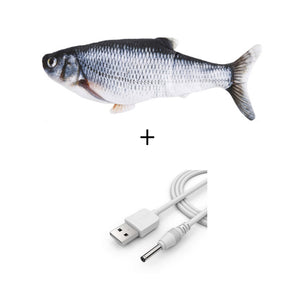 Electric Cat Toy 3D Fish USB Charging Simulation Fish Interactive Cat Toys for Cats Pet Toy cat supplies juguetes para gatos