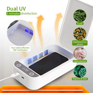 UV Sterilizer Aromatherapy Box Anti Bacteria Ultraviolet Ray Disinfection Device for Face Mask Jewelry Watch Manicure Tools