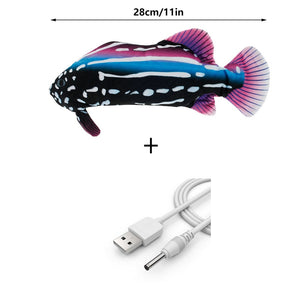 Electric Cat Toy 3D Fish USB Charging Simulation Fish Interactive Cat Toys for Cats Pet Toy cat supplies juguetes para gatos