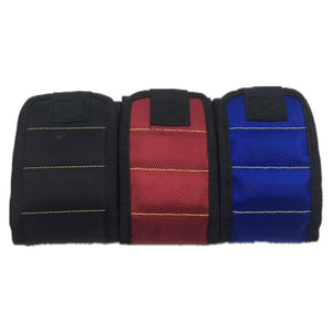 Magnetic wristband tool holder