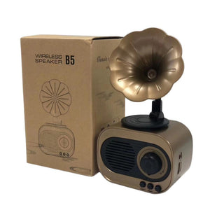 Retro bluetooth gramophone speaker