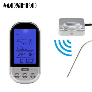 Digital wireless food thermometer