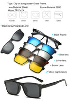Image of 5 In 1 Magnetic Lens Swappable Sunglasses