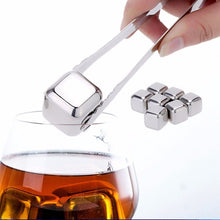 Image of 4 PCS Stainless Steel Cocktail Cubes