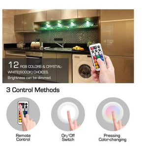 Colour-changing remote-controlled LED wireless