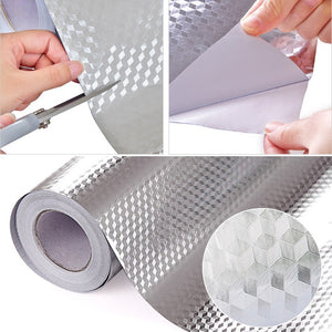 Waterproof Oil Proof Aluminum Foil Self Adhesive Wall Sticker