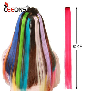 Colorful pieces of wigs 7Psc