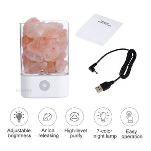 USB Himalayan salt led lamp