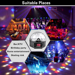 LED DISCO CRYSTAL BALL WITH FREE USB