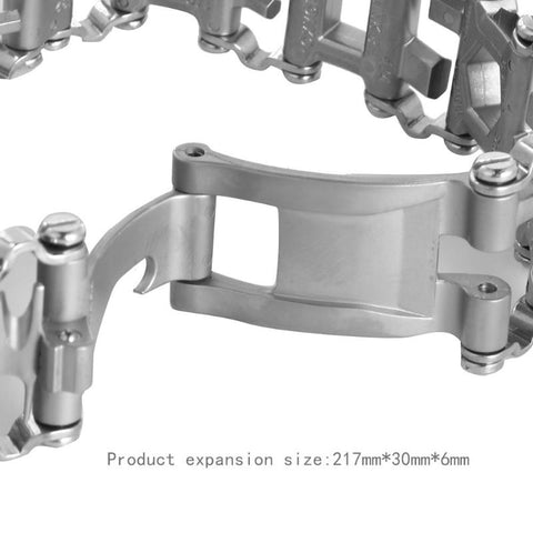 Image of 29 In 1 Multi-Tool Wearable Stainless Steel Bracelet