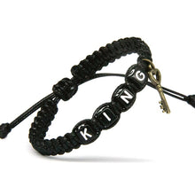 Image of Couple Lock Charm Rope Bracelet