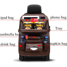 Image of High Quality PU Leather Car Seat Back Organizer