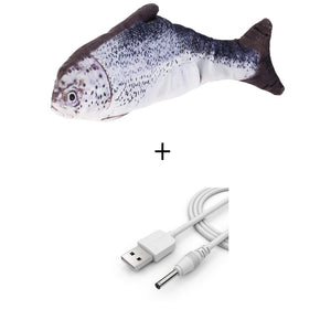 Electric Cat Toy 3D Fish USB Charging Simulation Fish Interactive Cat Toys for Cats Pet Toy cat supplies juguetes para gatos