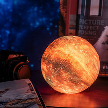 Image of Galaxy Print Moon Lamp