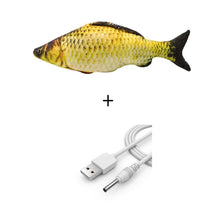 Image of Electric Cat Toy 3D Fish USB Charging Simulation Fish Interactive Cat Toys for Cats Pet Toy cat supplies juguetes para gatos