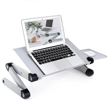 Image of Adjustable ergonomic portable aluminum laptop desk