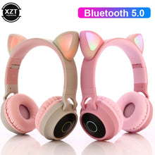 Image of Wireless Cat Ear Headphones Bluetooth Headset