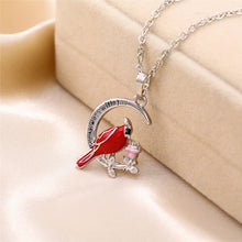 Image of Red Bird Necklace Gift Jewelry