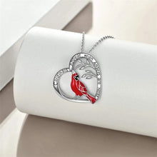 Image of Red Bird Necklace Gift Jewelry